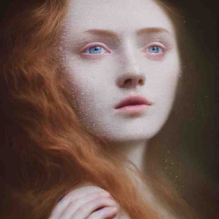 Kodak Portra 400, 8K,ARTSTATION, Caroline Gariba, soft light, volumetric lighting, highly detailed, britt marling style 3/4 ,  extreme Close-up portrait photography of a beautiful woman how pre-Raphaelites,inspired by Ophelia paint, the face emerges from water of Pamukkale, underwater face, hair are intricate with highly detailed realistic beautiful flowers , Realistic, Refined, Highly Detailed, interstellar outdoor soft pastel lighting colors scheme, outdoor fine art photography, Hyper realistic, photo realistic