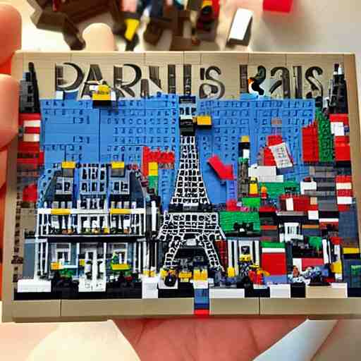 paris made with lego