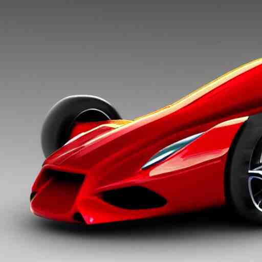 a red ferrari wheelchair concept render 