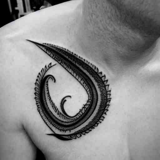 neck tattoo, needle, ink, tattoo photo 