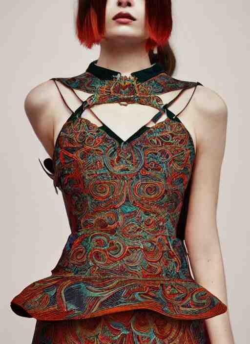 sleeveless straps sexy round collar top bandage party dress : : by martine johanna and simon stalenhag and chie yoshii and casey weldon and wlop : : ornate, dynamic, particulate, rich colors, intricate, elegant, highly detailed, centered, artstation, smooth, sharp focus, octane render, 3 d 