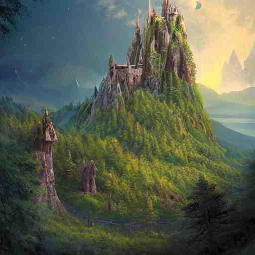 🧙🏰🌌🌄🌲🌳🤘, Darrell K Sweet, artstation, concept art, digital art, felix Kelly, 8k photography, cinematic