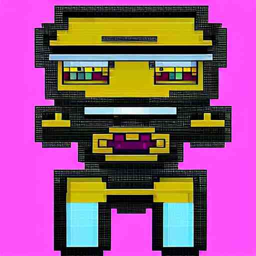 rapper in pixel art 