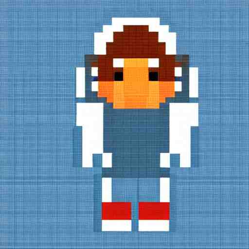 pixel art of an astronaut