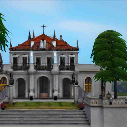 a spanish colonial mansion, sims 3 screenshot 