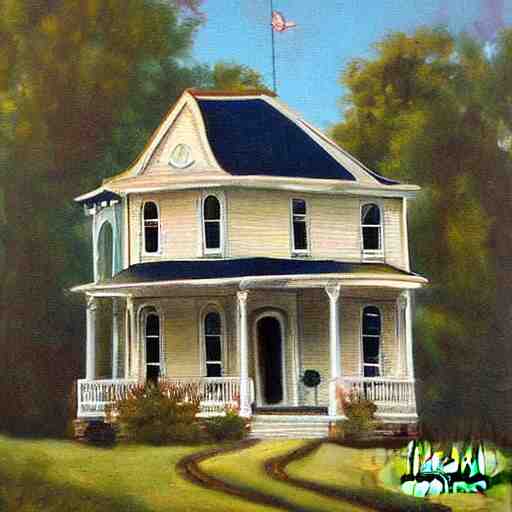 victorian house painting, fond memories, fond memories by mary haley, 