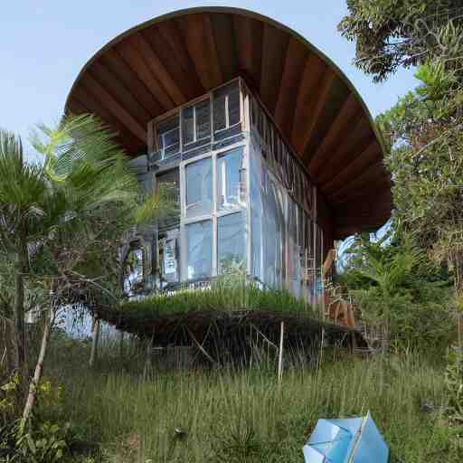 biopunk house in beach