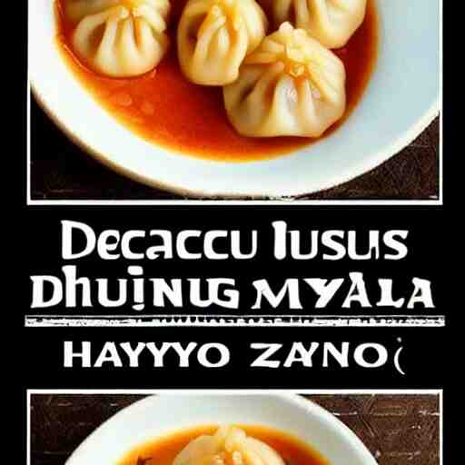 delicious dumplings with chili sauce made by hayao miyazaki!! 