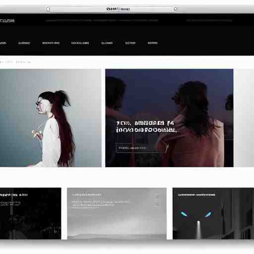 sleek website interface with glowing colors, modernistic, minimal 