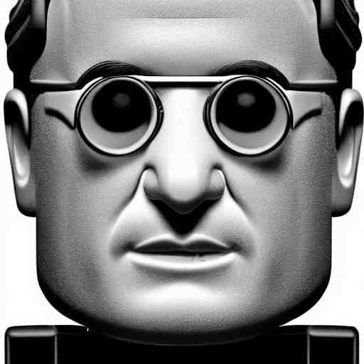 studio photo, bono from u 2 as lego minifigure, photorealistic, detailed, studio lighting, 4 k 