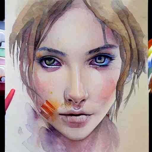 water color art on paper,, highly detailed, artstation, masterpiece, award - winning, 