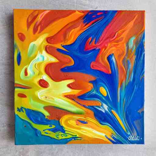 dutch pour acrylic paint pouring pattern 