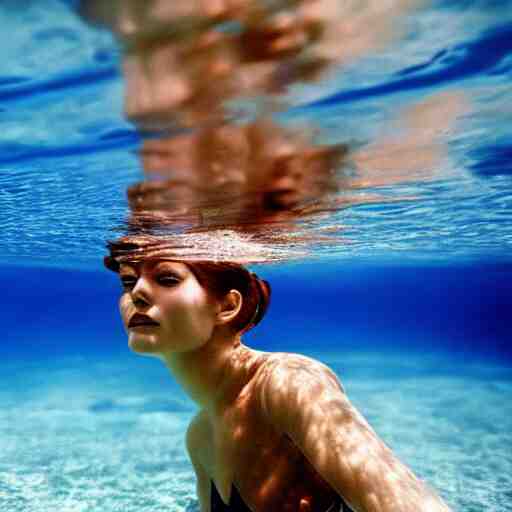 underwater photography full portrait of a young beautiful woman swimming by terry o'neill 