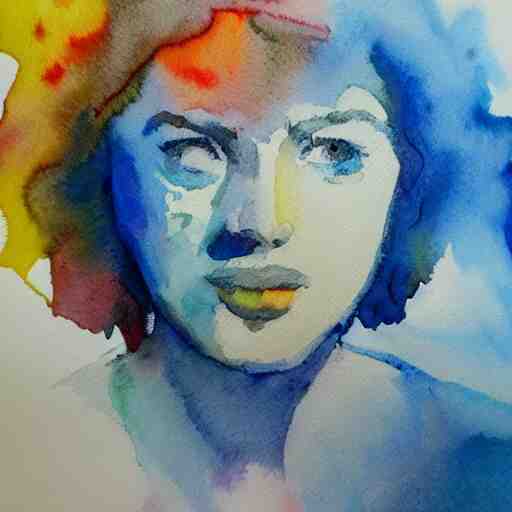 a portrait of yourself. Water colors