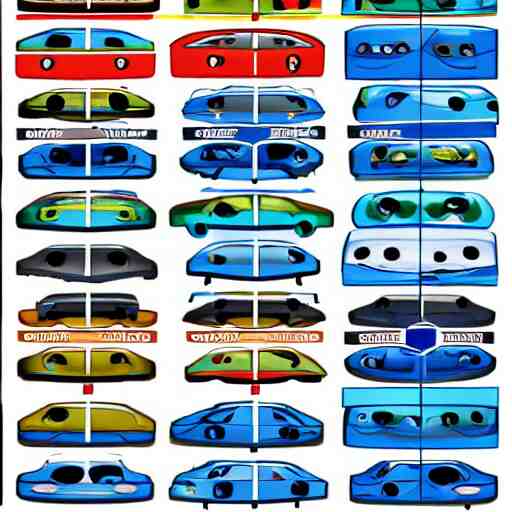 Disney Pixar's Cars biology anatomy chart study
