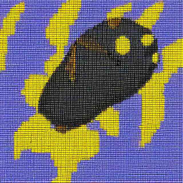 bee, pixelated, flying 