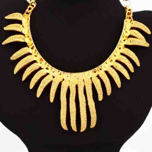 gold honey comb dripping statement necklace