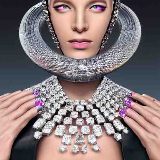 karim rashid style jewels, ultra hd, 8 k 