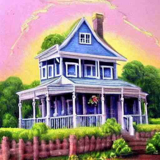 victorian house painting, fond memories, fond memories by mary haley, 