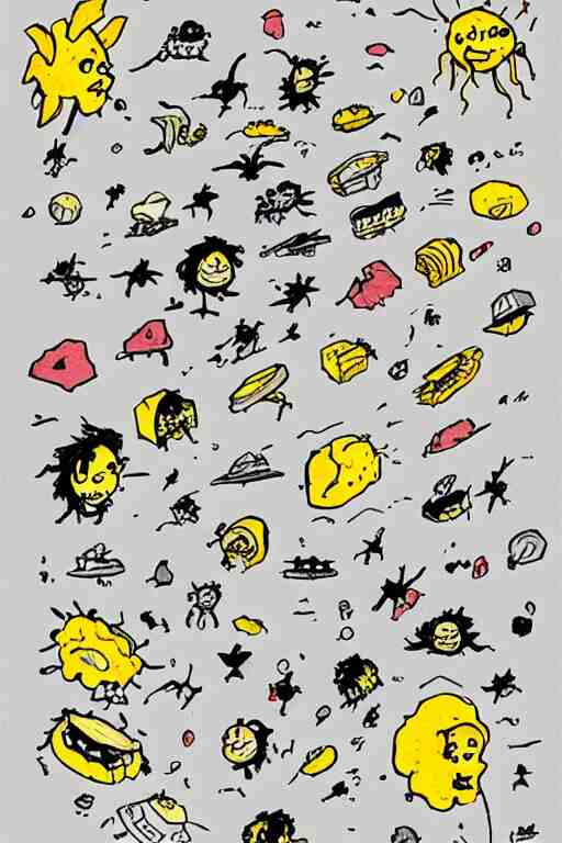 aliens on a moon made of cheese by quentin blake 