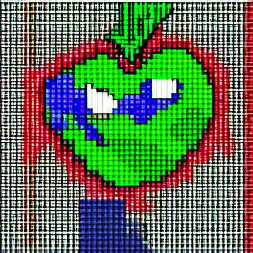 Apple Pixel , #Pixelart , 8BIT