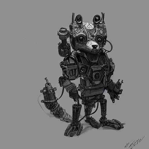 a robotic fox by viktor antonov, mechanic, dishonored, concept art, intricate, detailed, dramatic, artstation 