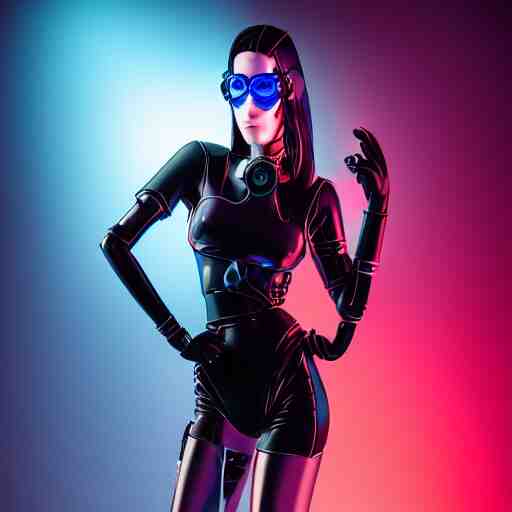 futuristic cyberpunk girl with innovative glasses inspired avant - garde art, deco fashion, highly detailed, photorealistic portrait, bright studio setting, studio lighting, crisp quality and light reflections, unreal engine 5 quality render 