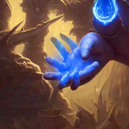 glowing magic hands with fingers floating in the air, hands, fingers, fingers, fingers, fingers, fingers, fingers, hands, hands, hands,, glowing fingers, blue theme, bright art masterpiece artstation. 8 k, sharp high quality artwork in style of jose daniel cabrera pena and greg rutkowski, concept art by tooth wu, blizzard warcraft artwork, hearthstone card game artwork, human anatomy 