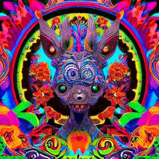 “Alebrijes” 3-D 8k , digital art, Mexican folk art, cute single animal, black background, Hyperdetailed, Martin Sandiego, Julia Fuentes, Adi Granov