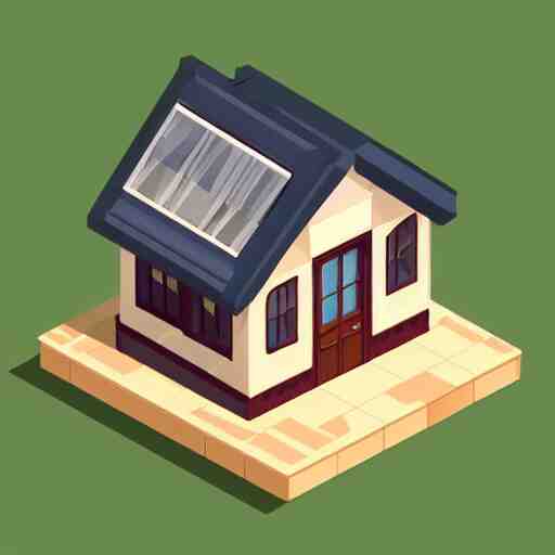 cute isometric house 