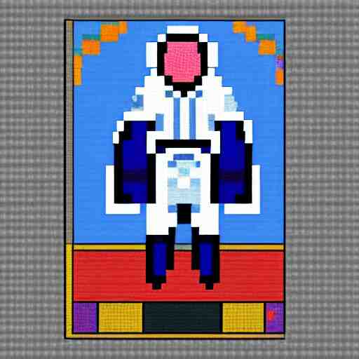 pixel art of an astronaut