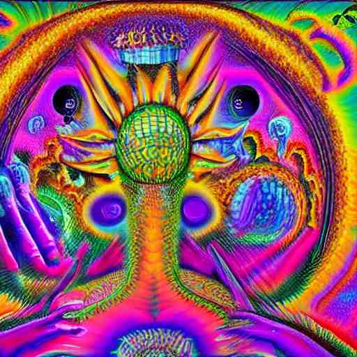 tripping on acid and dmt, surreal 