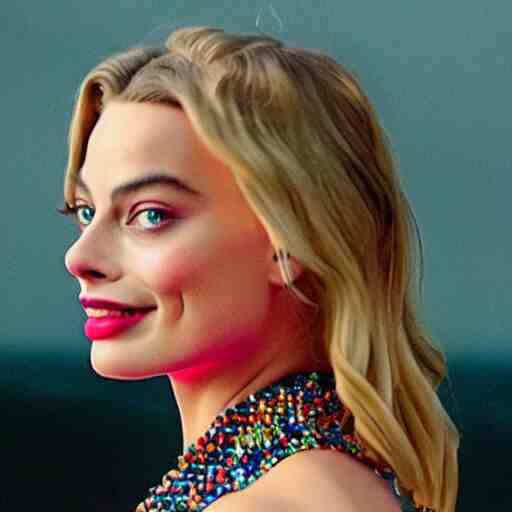 margot robbie, 8 bit color 