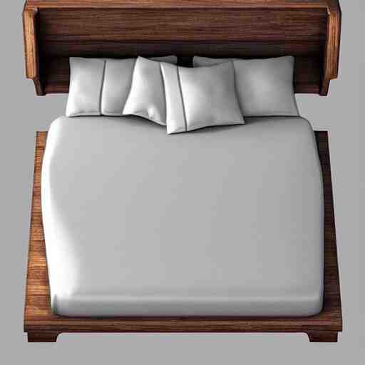 cute cozy bed. 3 d. 8 k. 4 k. uhd. miniature digital asset. symmetrical. 