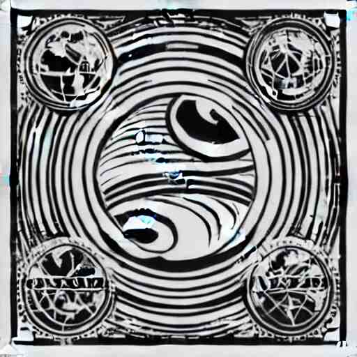 earth logo, black and white color, vector arts, highly detailed, unreal engine, 