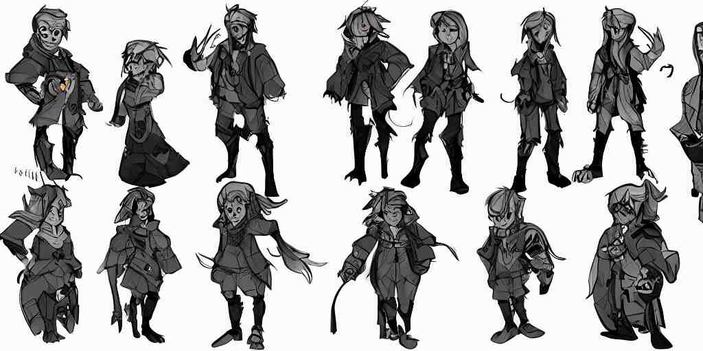 character design sheet of mgb 