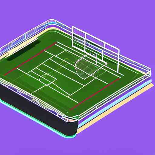 soccer lootbox in the style of peter tarka, 3 d, isometric, game, octane, game, artstation 