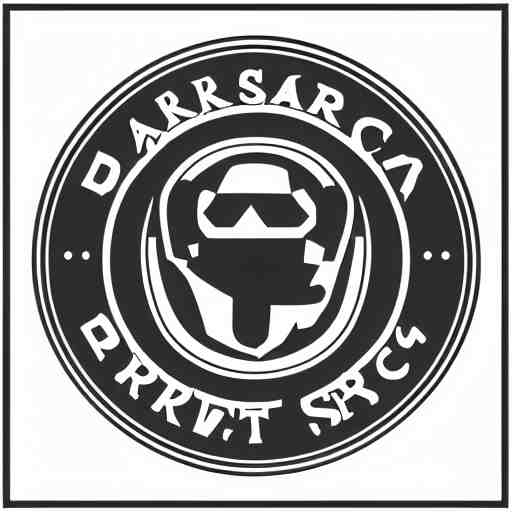 a minimalist vector logo for top secret darksearch project 