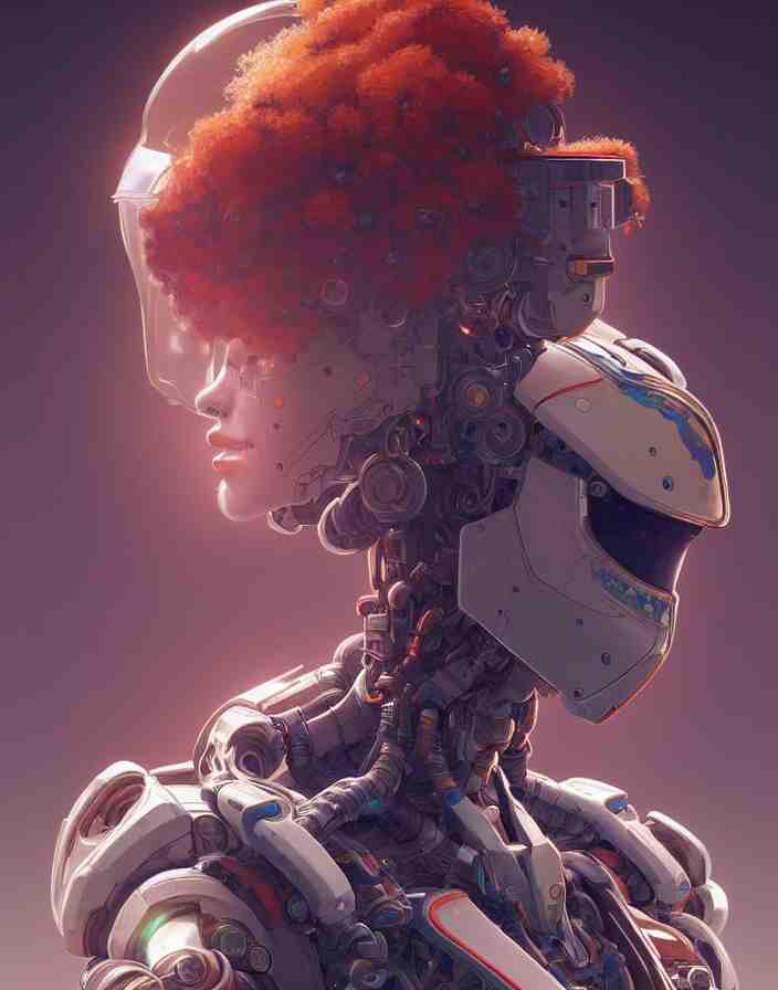 symmetry!! portrait of a robot astronaut, floral! horizon zero dawn machine, intricate, elegant, highly detailed, digital painting, artstation, concept art, smooth, sharp focus, illustration, art by artgerm and greg rutkowski and alphonse mucha, 8 k 