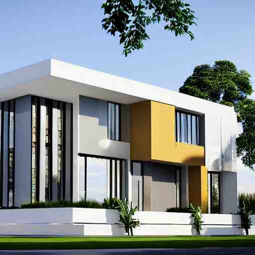 isometric view, render of a beautiful modern home designed for aesthetics, energy efficiency and maximizing plants and greenery, cg render, high resolution, professional 