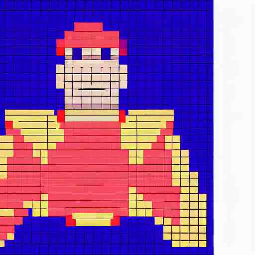 pixel art of danny devito in street fighter 