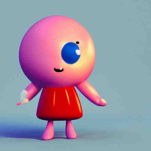 christina hendricks as gumball characters, 3 d render, blender, 