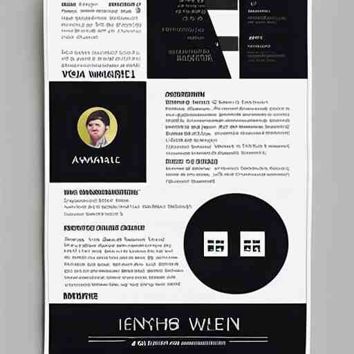 an award - winning advertisement photo of a modern resume, drammatic lighting, sigma 5 0 mm, ƒ / 8, behance 