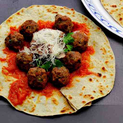 tortilla with meatballs in a secret society 