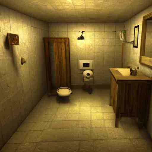 the potatoes are invading putin bathroom, potatoes atttack putin's bathroom, realistic, hdr, clear image, hdd, dynamic lighting, rtx on, 