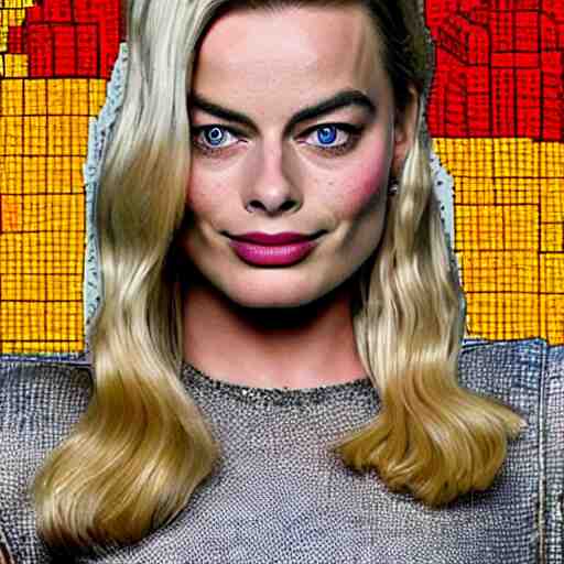 margot robbie, 8 bit color 