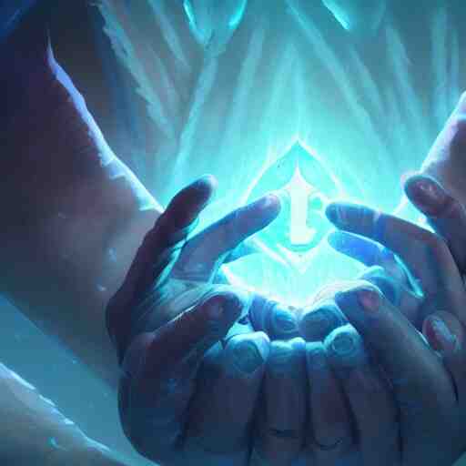 glowing hands with fingers floating, stop sign hands, fingers, fingers, fingers, fingers, fingers, hands, hands, hands, hands, glowing fingers, blue theme, bright art masterpiece artstation. 8 k, sharp high quality artwork in style of jose daniel cabrera pena and greg rutkowski, concept art by tooth wu, blizzard warcraft artwork, hearthstone card game artwork, human anatomy 