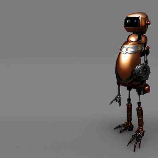 a robot bird,steampunk, 3d render,unreal engine