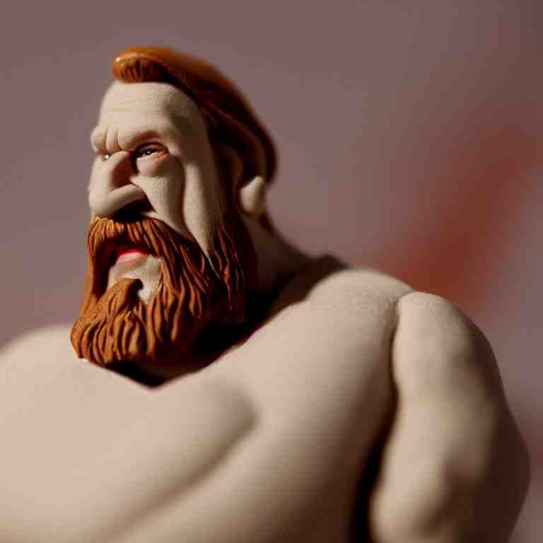 a cinematic film still of a claymation stop motion film the big lebowski, portrait, shallow depth of field, 8 0 mm, f 1. 8 