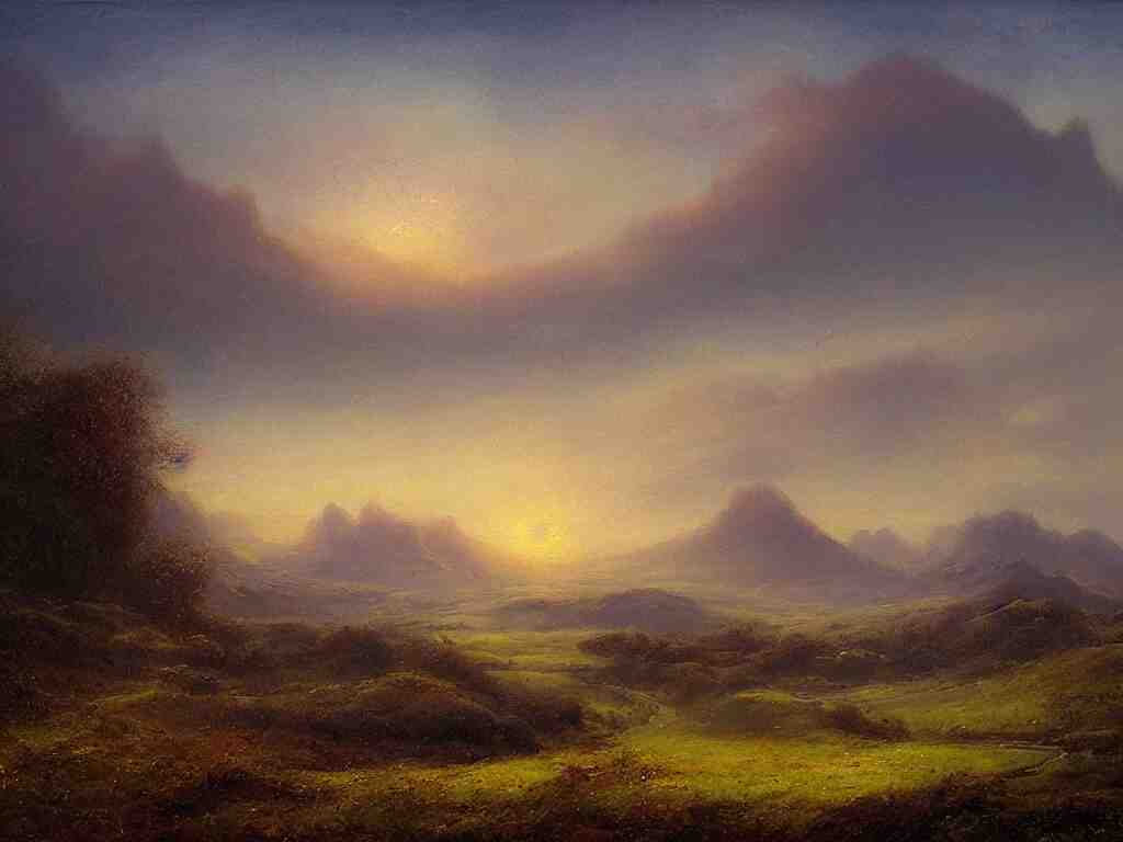 a mystical landscape by thomas seddon 